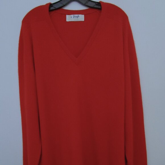 XL Mens Red CASHMERE V Neck Pullover Sweater NWOT Daniel Cremieux France - Picture 10 of 10